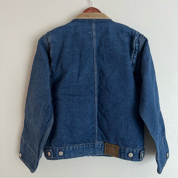 Polo Jeans Ralph Lauren Women’s Corduroy Collar Barn Denim Jacket Size M - Picture 2 of 8